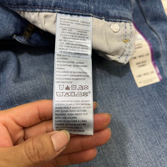 Levi Strauss Signature Women's Mid Rise Skinny Blue Jeans Size 14M - Picture 8 of 11